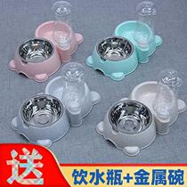 Duck feeder pelvic petty Cole duck anti-tread-tumbling dedicated chicken eating bowl automatic water drinking device