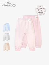 English boys and girls underwear set cotton children bottoming top trousers two pieces 184A1020