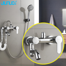 Full copper hot and cold bathtub tap Bathroom Shower Shower shower suit Mixed Water Valve Spray Gun Woman Cleaner Tap Bathroom