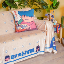 Japanese-style sofa cover couch towel double triple combination sofa pad small household sofa cover all-inclusive universal