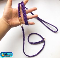  5mm red black new yellow purple soft round race traction rope Corgi dog walking training dog p chain