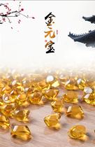 New Citrine Glazed Ingot Lucky Fortune Feng Shui Ju Cai Ornament Crafts Open Door Business Bar
