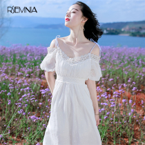 Rsemnia Thailand Phuket Seaside Beach Dress Bohemia Wind V-neck Temperament Sling