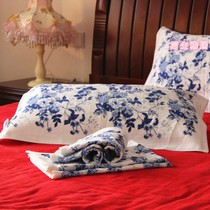 Superior Pillow Towel Atmosphere Style Double Layer Pure Cotton Cotton Cloth Single Big Pillow Towel Retro Soft Comfort Cotton Cloth Jacquard Single