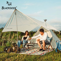 Black deer living Indian tent canopy combination outdoor camping sunshade rainproof home self driving travel equipment