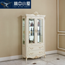 European wine cabinet double door French wine cabinet living room luxury decoration locker restaurant wall cabinet display cabinet