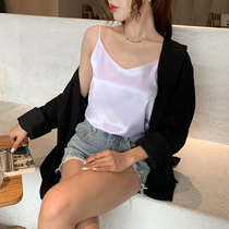 Net Red Ins Harness Design Sensation Outside Wearing Suit Inner Hitch Blouse Summer New Sleeveless Bottom Vest Female Tide