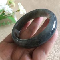 Hetian jade ink jade blue and white bracelet jade bracelet womens seed bracelet