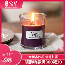 WoodWick American imported soybean wax scented candles for home use to eliminate odor and help sleep Birthday wedding hand gifts