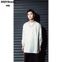 Solid color long sleeve hip hop long sleeve T-shirt 270g long sleeve European version long sleeve oversize long sleeve T skateboard solid color T