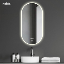 Smart light luxury ins wind bathroom mirror with led light toilet bathroom mirror Wall-mounted wall-mounted toilet mirror can be customized