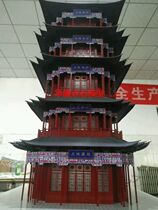 Ancient architectural model making the Palace Museum exhibition hall sandplate making temple hall sandboard