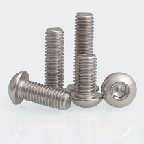 2M3M4M5M6 304 stainless steel flat round head hexagonal screw mushroom head disc head bolt * 3 4 6 50