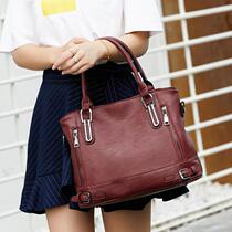 Tide Card Handbag Women 2022 New Fashion Retro Soft Leather Tote Bag Large Capacity 100 Lap Single Shoulder Diagonal Satchel Bag