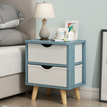 Nordic simple modern simple locker solid wood bed side small cabinet shelf small storage cabinet
