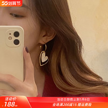 South Korea Love Earrings Woman 2022 New Trends Su Temperament Earrings Long style Asymmetrical Ear Accessories Advanced