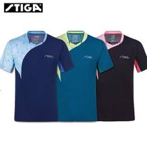  The latest Stika cobweb print table tennis suit competition suit short-sleeved T-shirt