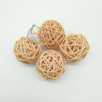 Special price parrot foot toy foot catch toy rattan ball ball rattan ball original color diameter about 5cm