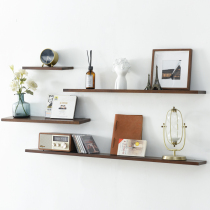 Solid wood wall shelf flat partition shelf Wall TV Wall bedroom wall wall shelf bookshelf hanging wall partition