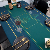 Net Red dining table fabric rectangular table flag dustproof and waterproof TV cabinet cover shoe cabinet table cloth thickened cotton and linen home