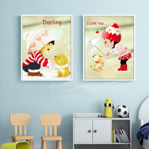 2021 Lines Embroidered Cross Stitch Wedding Love Cartoon Boy Girl New 3D Bedroom With Small Simple Embroidered Living Room