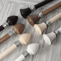 Constant Glow Window Curtain Rod Thickened Wood Grain Muted Roma Rod Brief Eurostyle Luxury Curtain Track Rod Sub Single Double Pole