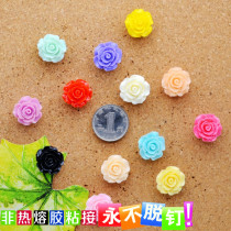 13 colors 13 grains of resin roses press nails I color nails creative Cork Big Head push nails can nail wall nails