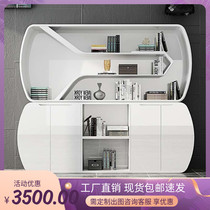 Baking Varnish Office Cabinet Fashion Brief President Information Cabinet Filing Cabinet Display Cabinet Bookcase Custom Cabinet Hot Sell