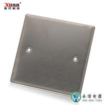 120 type stainless steel ground socket cover plate silver 125*125 cover plate ground plug wire box cover panel