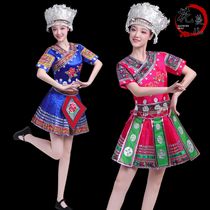 Miao costume female adult Yunnan ethnic minority performing clothes Yao ethnic Yi Xiangxi Tujia dance performance