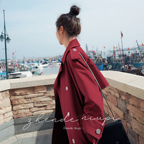 Windbreaker womens mid-length 2021 spring and autumn new Korean loose temperament British style small autumn top jacket