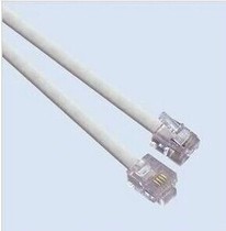 Finished home office Engineering Equipment Connection 1 meter 2-core telephone line with crystal head household indoor telephone line