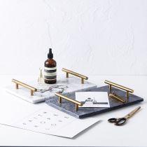 Nordic Creative Marble Tray Ornament Swing home Containing Decoration Display Trays Light Extravagant and Jewelry Dishes