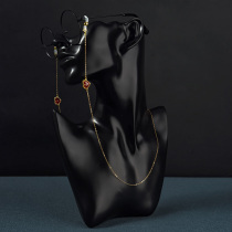 14K gold glasses chain woman hanging neck chain son not fading fashion decorative pendant retro anti-slip rope eye with chain