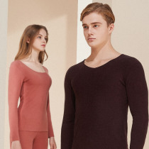 No-scratches warm underwear for men Garnapping thin winter delsuede Fever Warm Clothes Suit Women Lovers Autumn Clothes