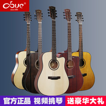 DOVE DD220S pigeon guitar beginner student female male veneer folk ballad missing corner finger electric box 41 inch