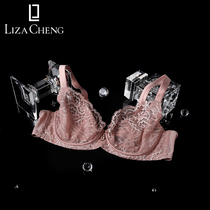 LizaCheng The Moon series thin single layer belt steel ring bra big chest show small underwear womens LB00003