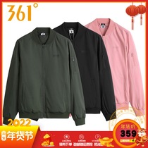 361 Sports Windbreaker Womens Top Jacket Autumn New Short Jacket 361 Degree Vintage Classic Womens Single Jacket
