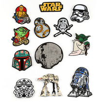 Star Wars Cartoon Elements Patches of cloth badges Creative individuality necropolis cotton uniforms Broken Holes Embroidered Bouffers