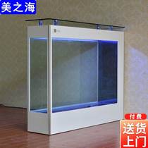 Ecological goldfish tank aquarium Simple modern rectangular large and medium-sized screen Household custom bottom filter living room partition