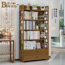 Solid Wood Shelf Shelve Shelve Childrens Simple Bookcase Sub-Provincial Space Student Table Multilayer Containing Shelf Home