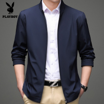 Playboy 2021 new mens coat spring and autumn casual handsome jacket slim young mans coat