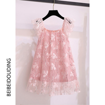 Girl dress 2021 new summer Net Red girl childrens clothing net dress dress summer Foreign style childrens princess dress