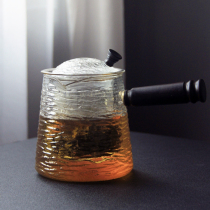 Japanese-style high temperature resistant glass pot thickened cooking teapot home bubble Teapot side steam pot steaming dual-purpose heating