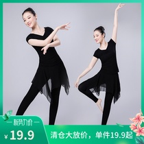 New 2020 dance dress practice body practice suit Latin dance dance suit suit female adult national classical dance