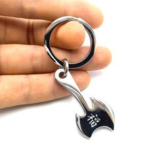 Kaishan Ax Necklace Pendant 304 Stainless Steel Ax Keychain Pendant Solid Mirror Polished Silver Explosion
