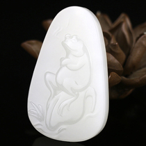 Chenghe jewelry natural Xinjiang Hetian Jade sheep fat jade quack pendant