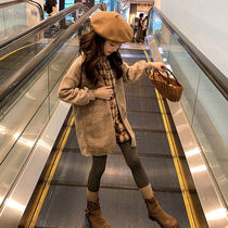 Girls autumn suit children Net Red foreign air 2020 new Korean version of inch shirt big childrens clothing girl jacket two-piece set