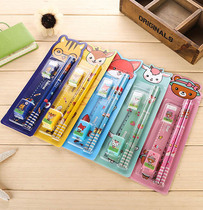 Cartoon stationery set gift box Childrens birthday gift Kindergarten gift Primary school student prize Creative reward Practical