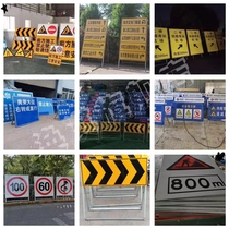  Front construction warning signs traffic signs road signs aluminum signs with shelves signs road signs customization